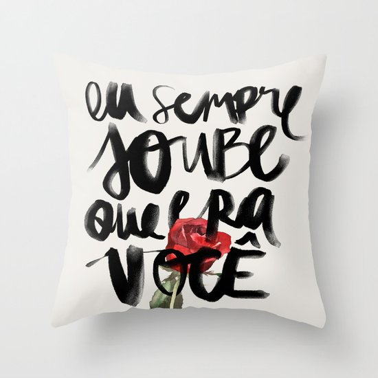 Você Throw Pillow