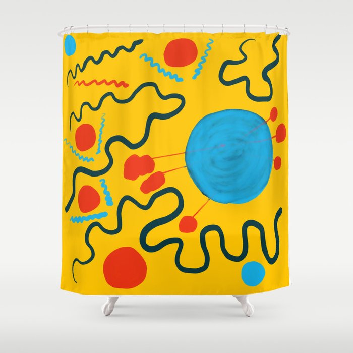 ABSTRACT-2-03 Shower Curtain