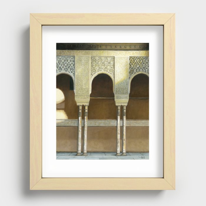 Alhambra Arches Recessed Framed Print