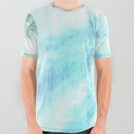 shimmering in ocean blue and sea green All Over Graphic Tee