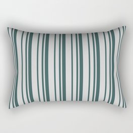[ Thumbnail: Light Grey & Dark Slate Gray Colored Lines/Stripes Pattern Rectangular Pillow ]