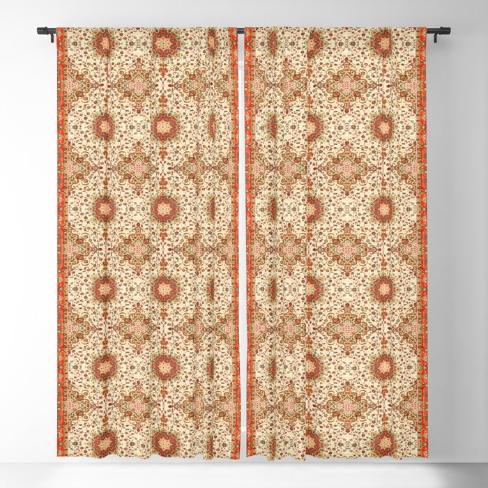 Bohemian Traditional Moroccan Style Artwork Blackout Curtain
