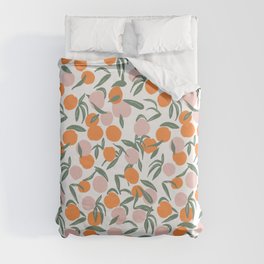 Peach Pattern Duvet Cover