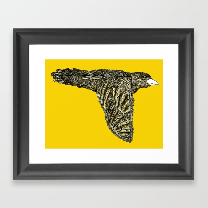 Escaped Bird Framed Art Print