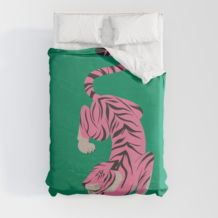 The Chase 2: Pink Tiger Edition Duvet Cover
