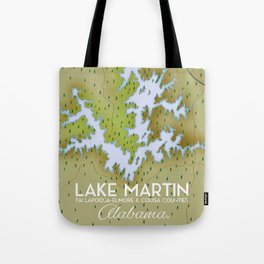 Lake Martin Alabama Travel poster. Tote Bag