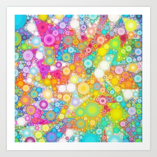 Sunny Bubbles on the Water Art Print