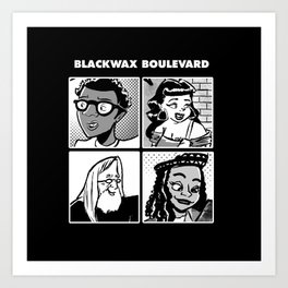 Blackwax Boulevard Album Cover  Art Print