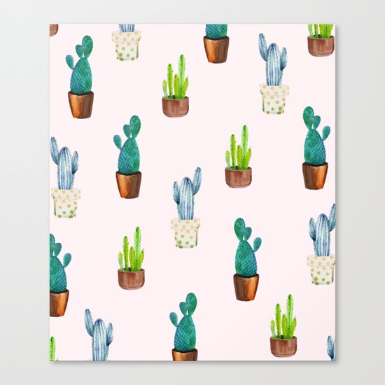 Cactus Formation #society6 #decor #buyart Canvas Print