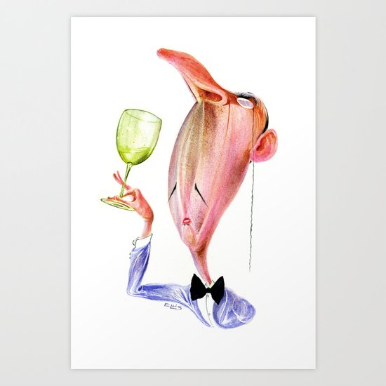 Wine Snob No.1 Art Print