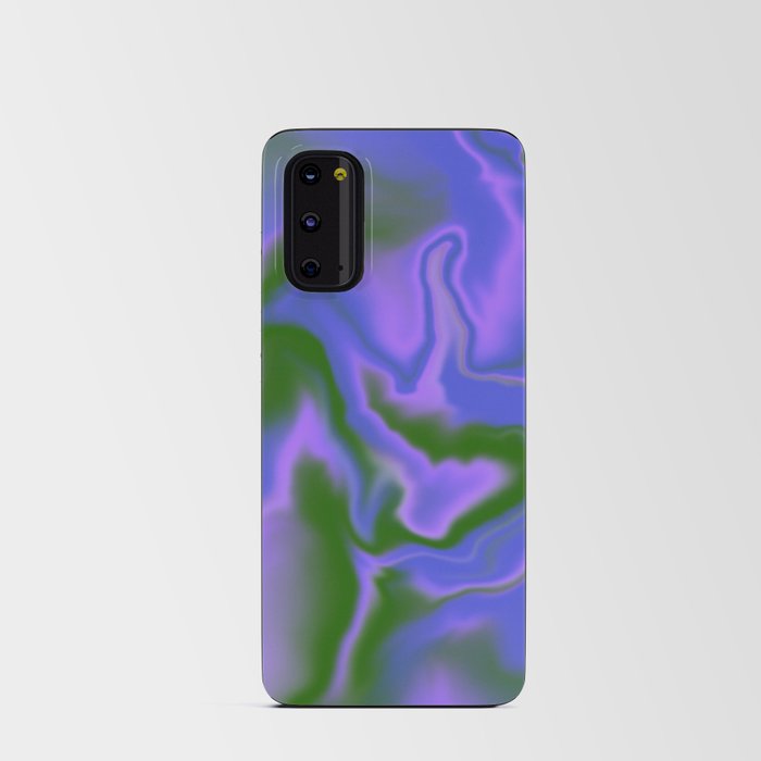 Green Blue Indigo Ocean Water Marble 01 Android Card Case