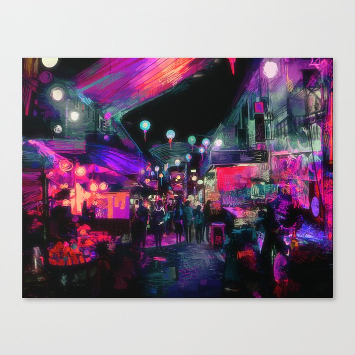 Tunes of the Night Canvas Print