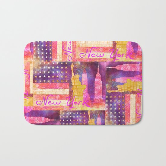 New York USA Statue of Liberty Bath Mat