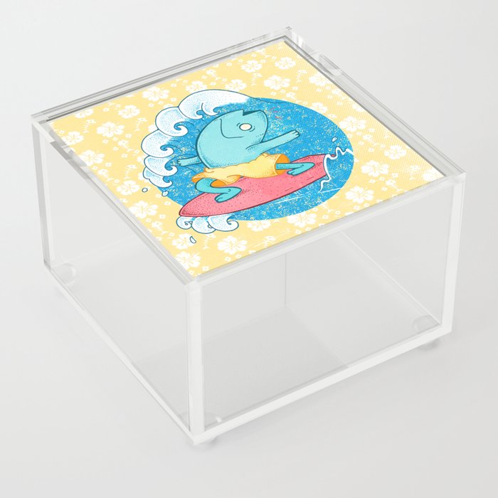 Surfing Fish Acrylic Box