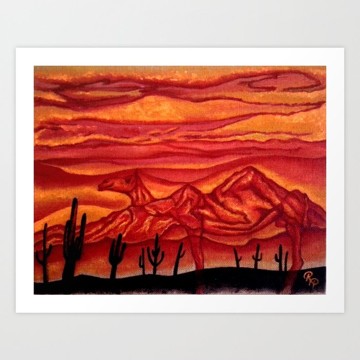 Camelback Mountain Phoenix, AZ Art Print