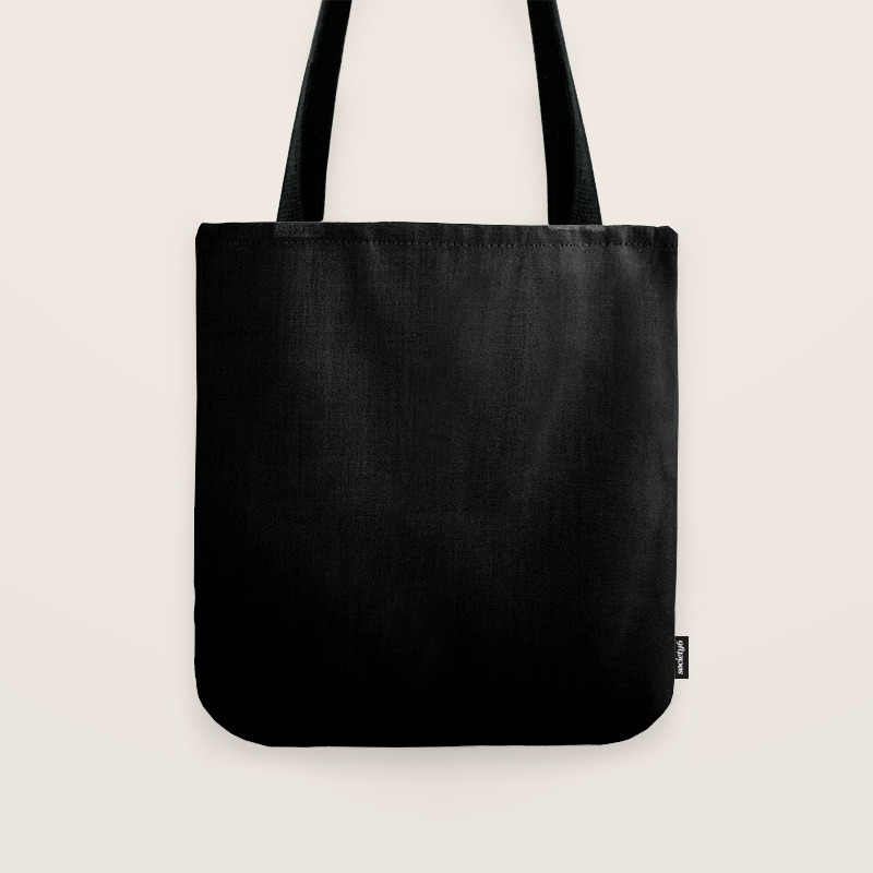 plain black tote bag