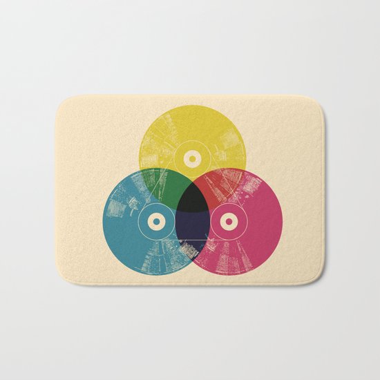 Music is the colors of life Bath Mat