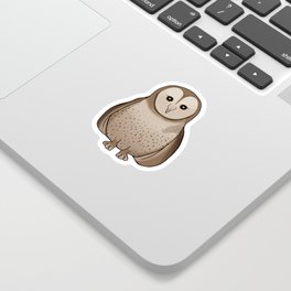 Cute Barn Owl Sticker