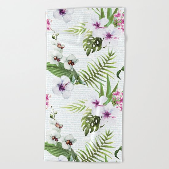 Tropical Summer #9 Beach Towel