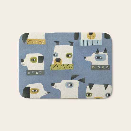 DOG HEADS Bath Mat