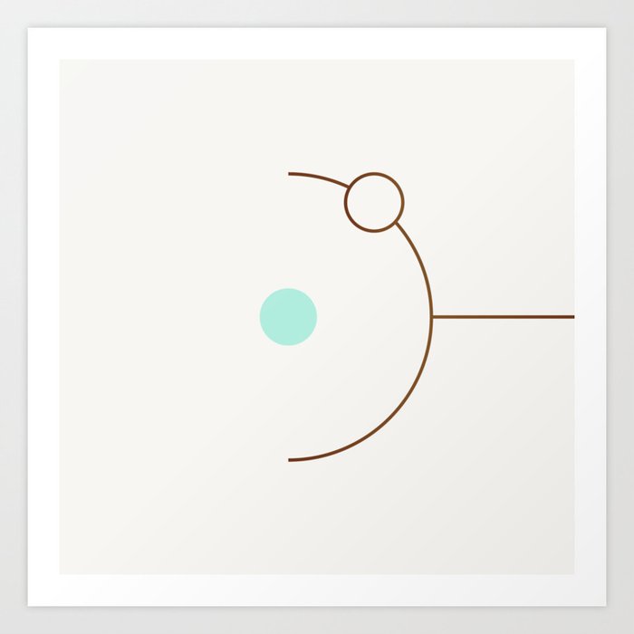 Balm 06 Abstract Geometry Minimalist Illustration By Art Print