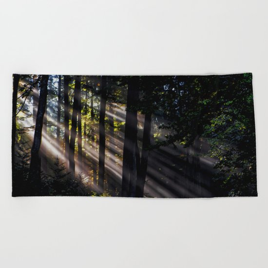 Pathless Woods #spring #forest Beach Towel