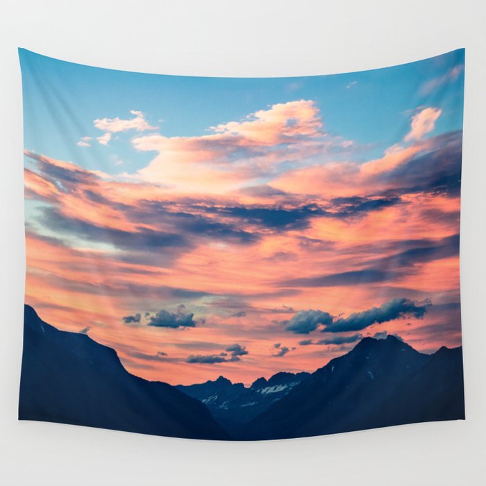 Sunset Mountains Wall Tapestry by StayWild Society6