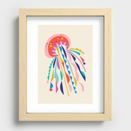 Little Jellyfish Recessed Framed Print