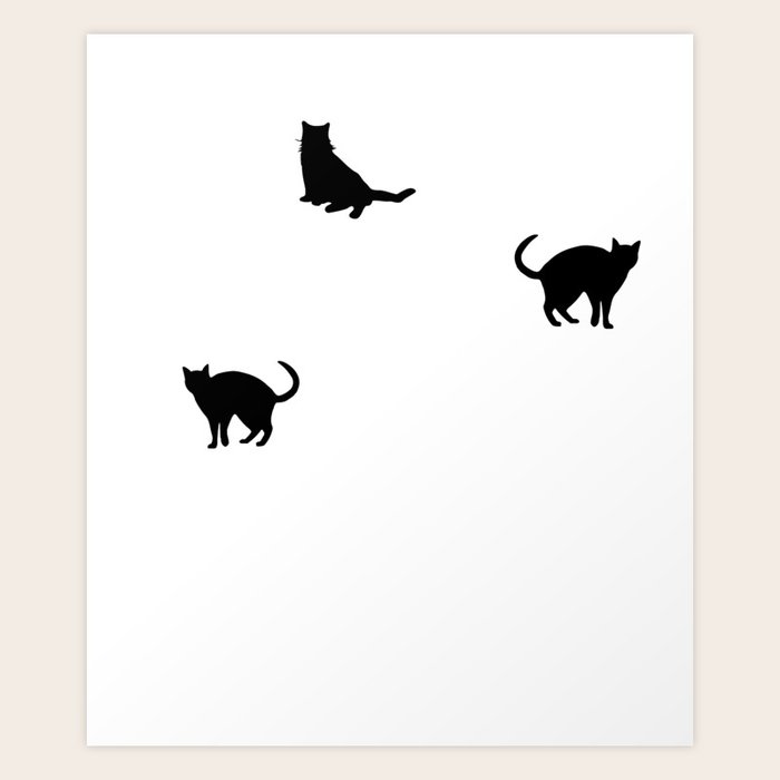 Cat Black Cats Matter Funny Black Cat Gift Copy Art Print By Stacymccaff