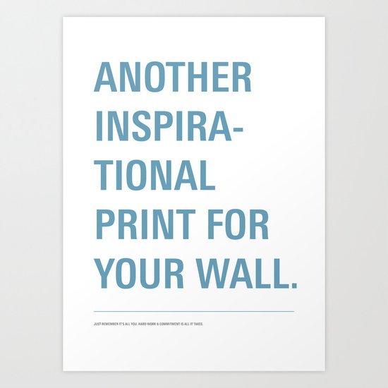 Inspiration. Art Print