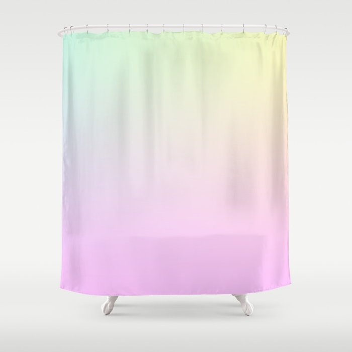 40 Gradient Aura Ombre 220426 Valourine Digital Minimalist Art Shower Curtain