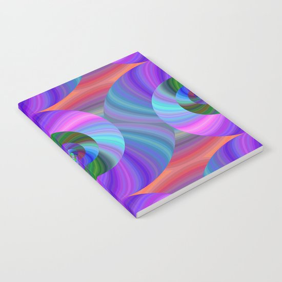Metallic swirls Notebook