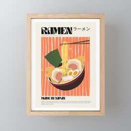 Ramen Japanese Noodle Framed Mini Art Print