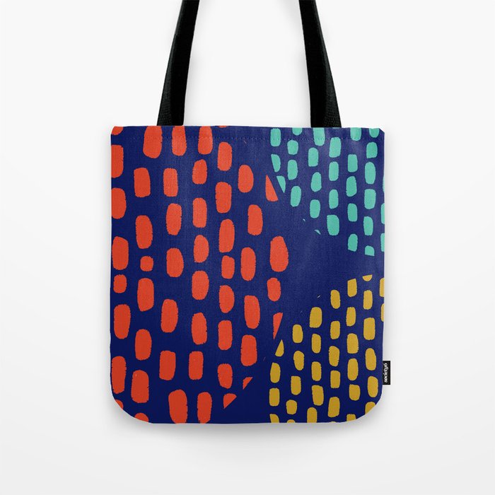 Raindrops Abstract Tote Bag