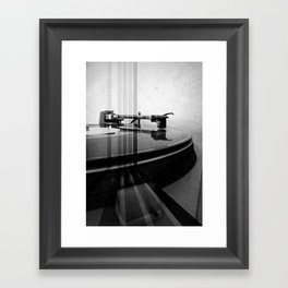 Turntable Retro Framed Art Print