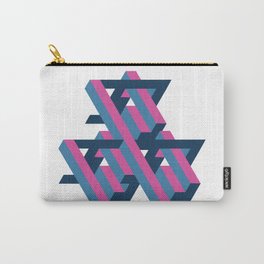 3D Geometric Pattern Carry-All Pouch
