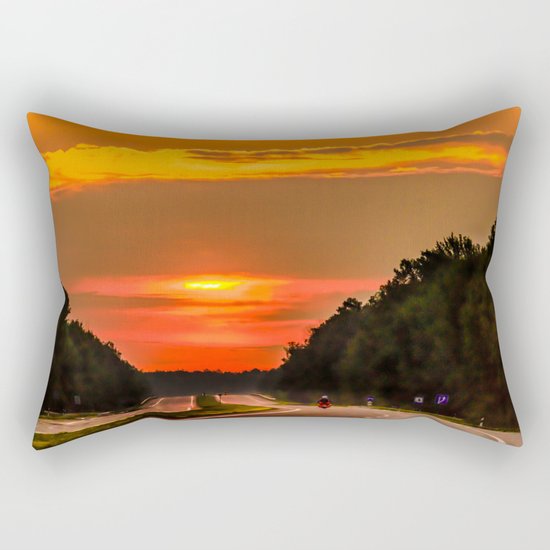Road to the sun Rectangular Pillow