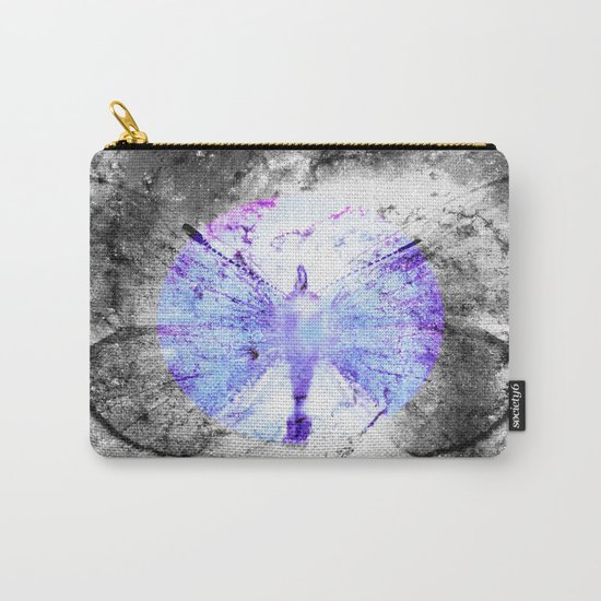 Celestial Butterfly Pop of Color Periwinkle Carry-All Pouch