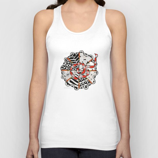 Its Your Birthday- Zentangle Illustration Unisex Tank Top