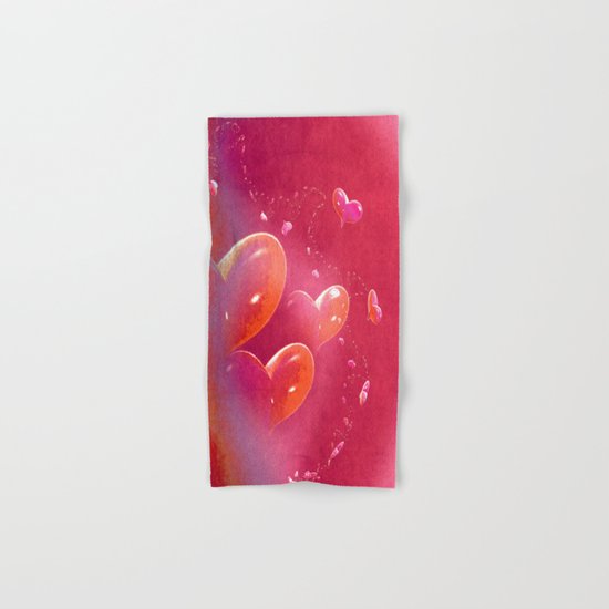 Hearts Hand & Bath Towel
