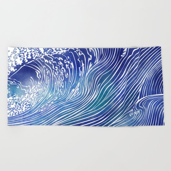 Pacific Waves Beach Towel