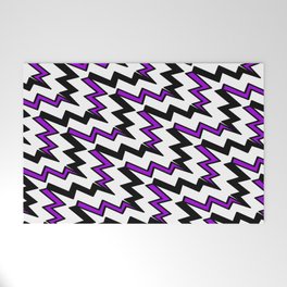 Abstract geometric pattern - purple. Welcome Mat