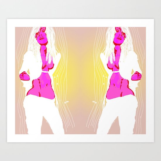 Slouch un Art Print