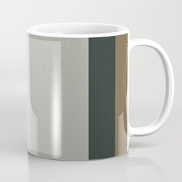 Green Tones Geometric Abstract Squares Art No. 2 Mug