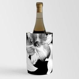 White Lilies on Black #1 #floral #decor #art #society6 Wine Chiller