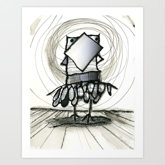 Owl Art Print