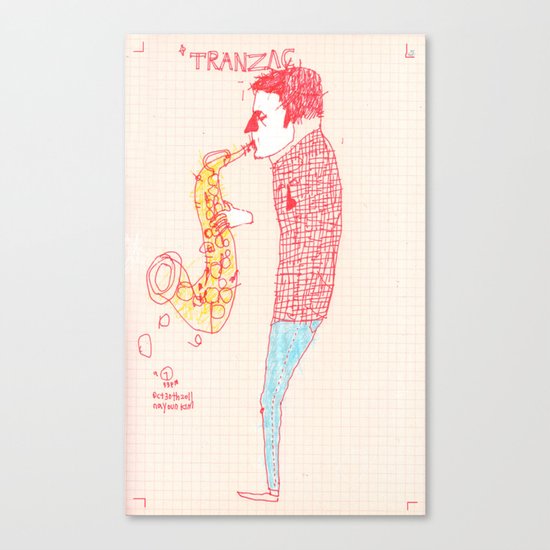 Jazz Musician Canvas Print