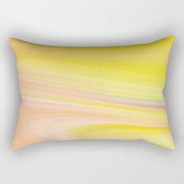 Rainbow Colorful Abstract Wave Pattern Rectangular Pillow