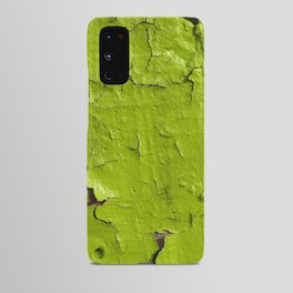 Green, yellow painted wall Android Case