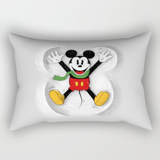 Snow Mickey Rectangular Pillow